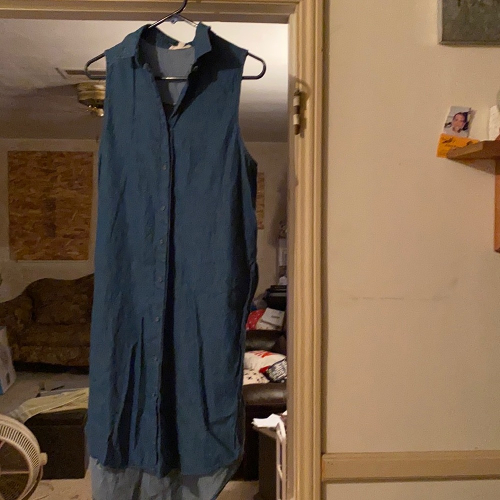 Denim cover up and matching flats
